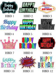 Happy Birthday Yard Card (MINI)