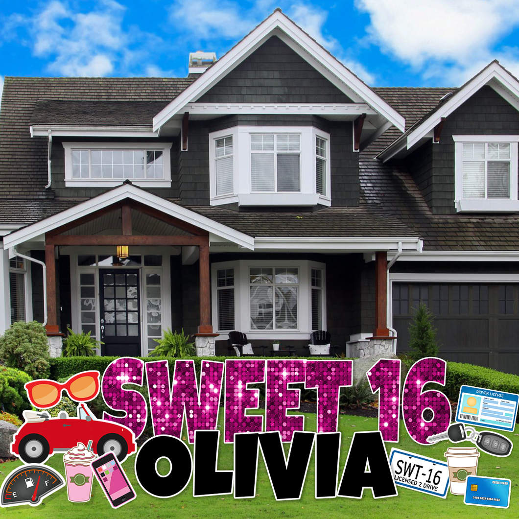 Sweet 16 Yard Card (DELUXE)